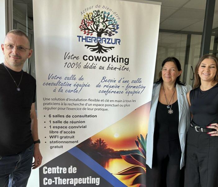 Isabelle martins nicolas mousseron et alexandra la fille d isabelle constituent l equipe de therrazur photo j f d 1695145539 1